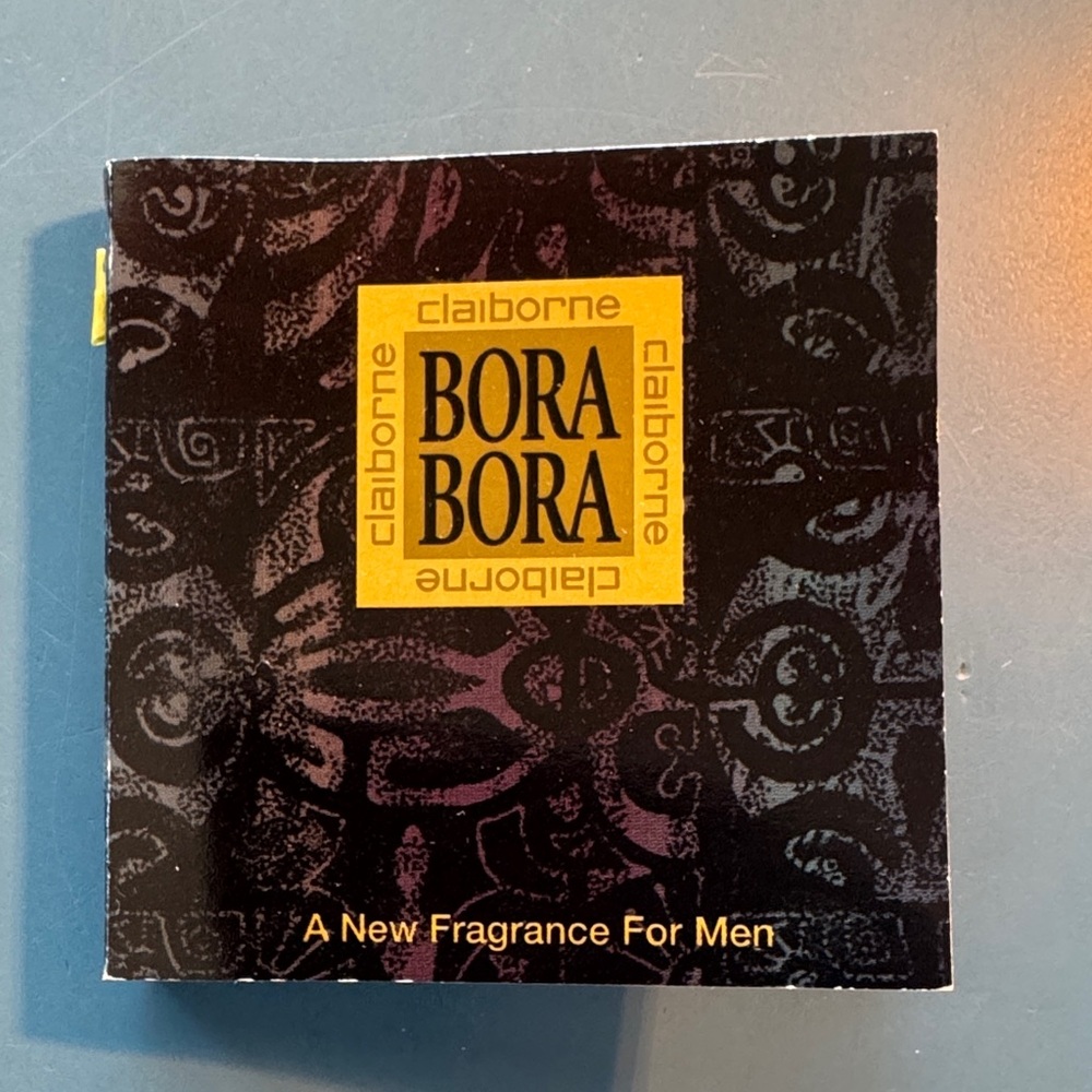Claiborne Bora Bora fragrance for men in sample size.